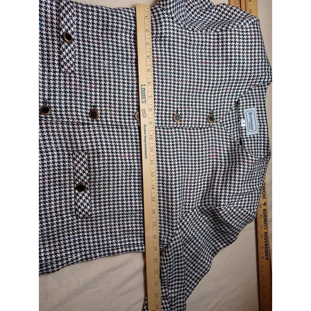 Vintage Requirement Blazer Jacket Women's Size 8 Plaid Dress‎ Jacket 5 Button - Picture 7 of 12
